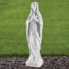 Our Lady of Lourdes 58cm Marble Resin Garden Statue