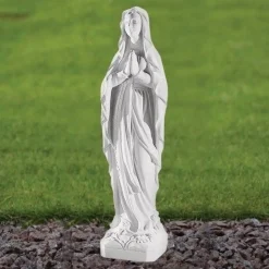 Our Lady of Lourdes 58cm Marble Resin Garden Statue