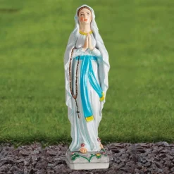 Our Lady of Lourdes 58cm Marble Resin Garden Statue
