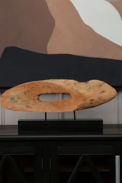 Oval Essence 32cm Wood Indoor Sculpture