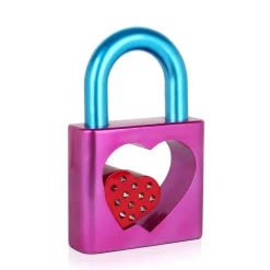 Passion Padlock 38cm Pink Resin Indoor Sculpture