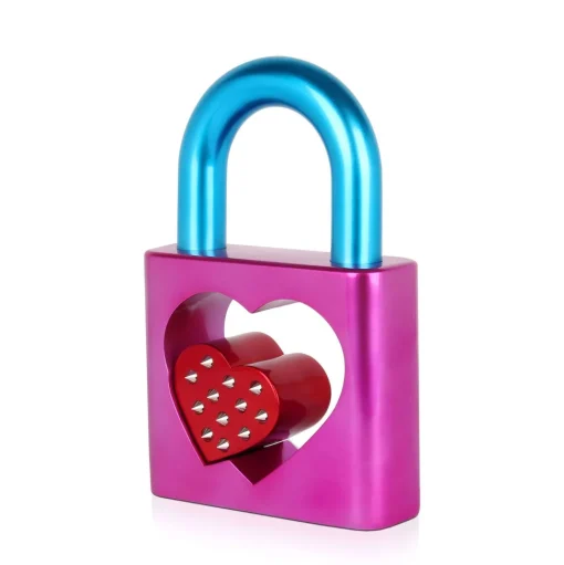 Passion Padlock 38cm Pink Resin Indoor Sculpture