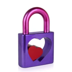 Passion Padlock 38cm Purple Resin Indoor Sculpture