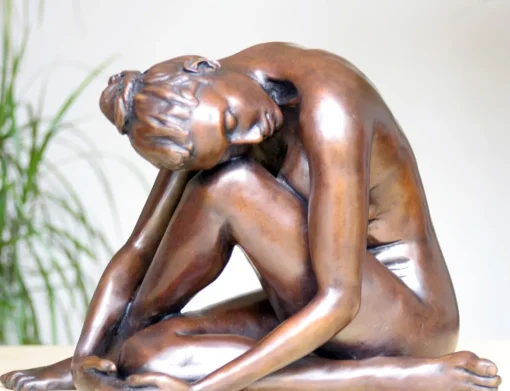 Pause In The Dance Figurine Bronze Indoor Sculpture