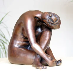 Pause In The Dance Figurine Bronze Indoor Sculpture