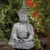 Pearl Hat Thai Stone Buddha Garden Ornament