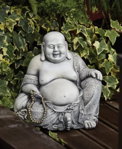 Pearl Stone Buddha Garden Ornament