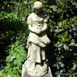 Peasant Girl 71cm Stone Garden Statue