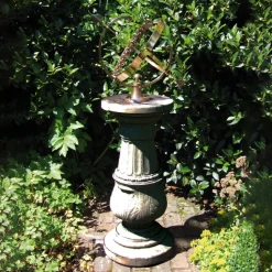 Pedestal Armillary 133cm Stone Garden Sundial