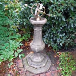 Pedestal Armillary 114cm Stone Garden Sundial