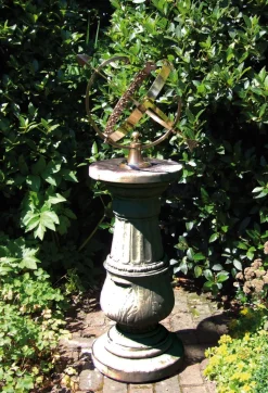 Pedestal Armillary 133cm Stone Garden Sundial
