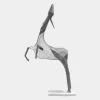 Phantom Deer 200cm Silver Metal Garden Sculpture