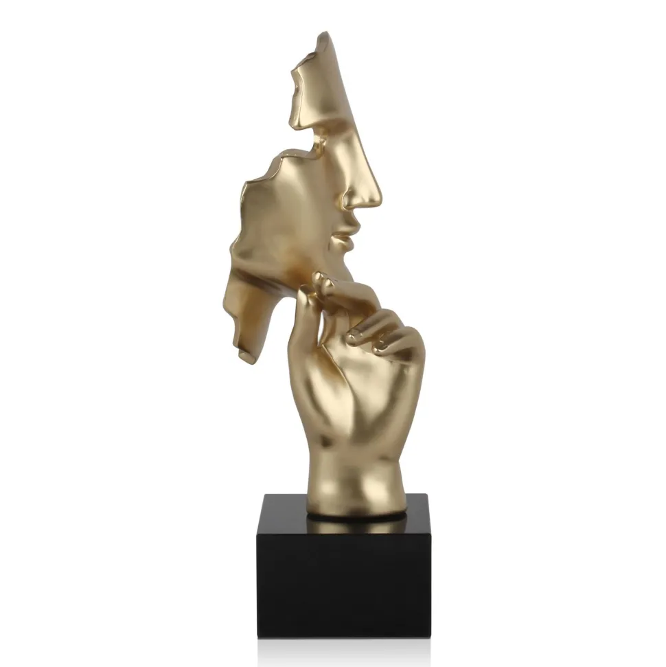 Phantom Diva 45cm Gold Resin Indoor Sculpture