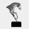 Pixel Horse 160cm Silver Metal Garden Sculpture