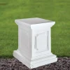 Plain 36cm Marble Resin Garden Pedestal