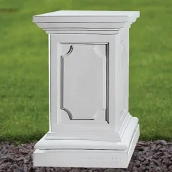 Plain 70cm Marble Resin Garden Pedestal