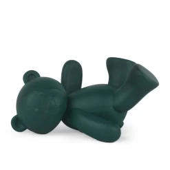 Playful Bear 15cm Green Resin Indoor Sculpture