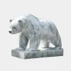 Polar Bear 65cm White Marble Garden Statue v2