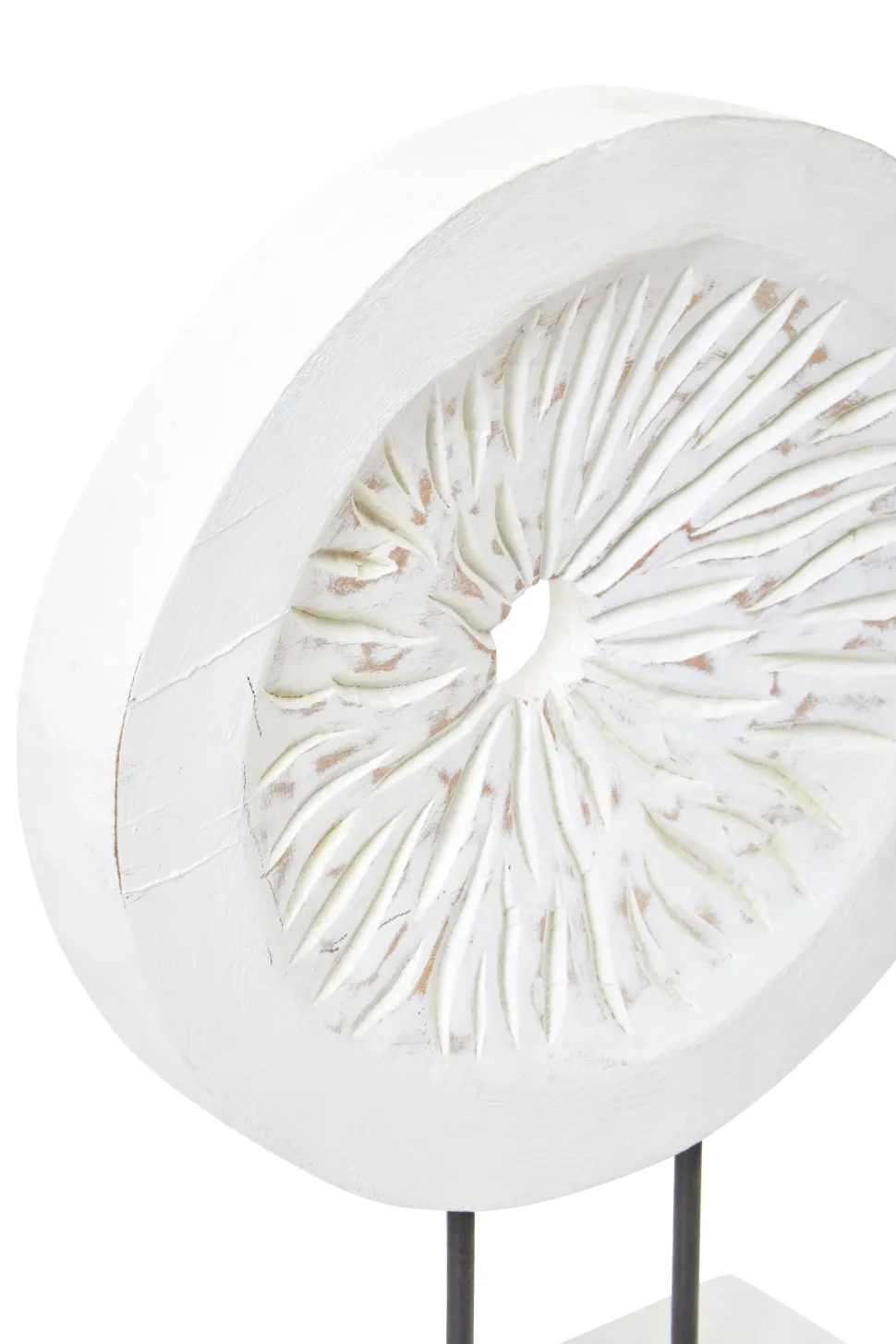 Polar Perfection 43cm White Wood Indoor Sculpture