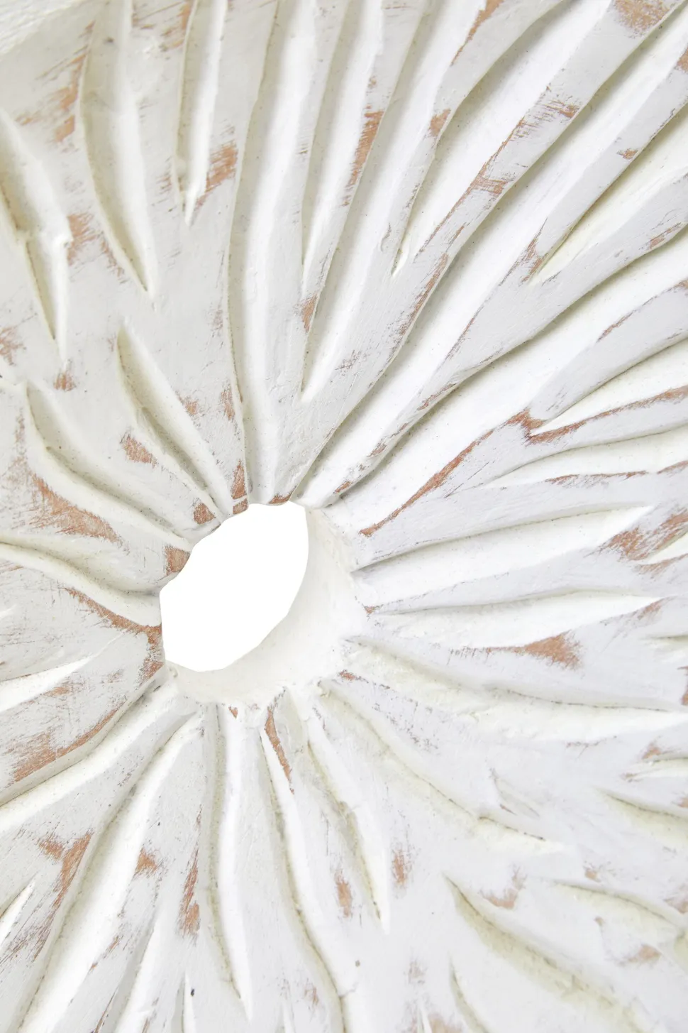 Polar Perfection 43cm White Wood Indoor Sculpture