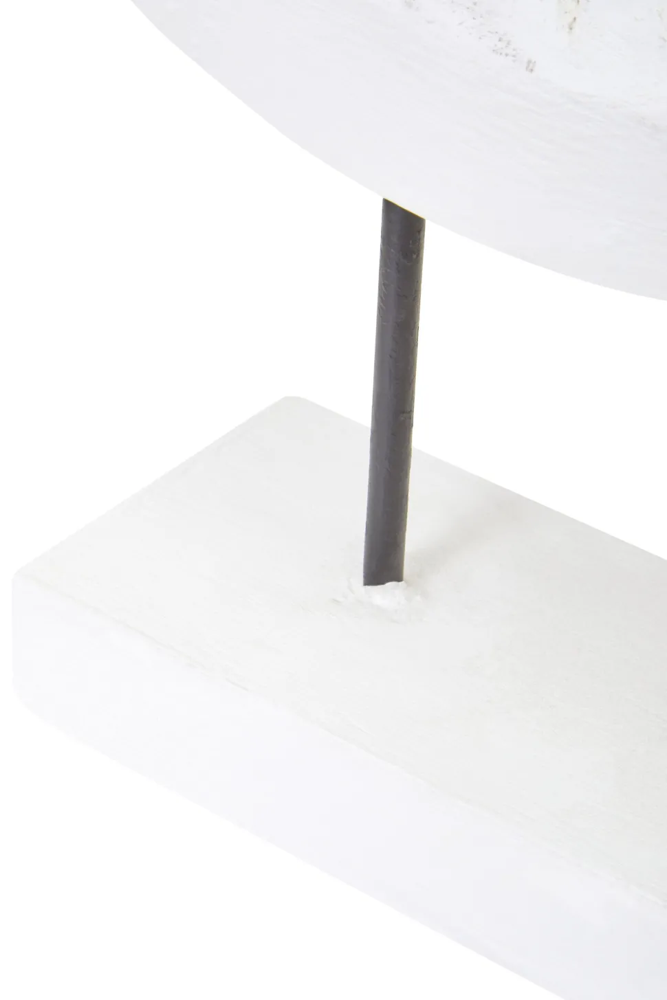 Polar Perfection 43cm White Wood Indoor Sculpture