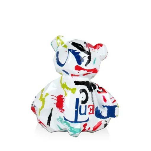 Polygon Bear 20cm Abstract Resin Indoor Sculpture