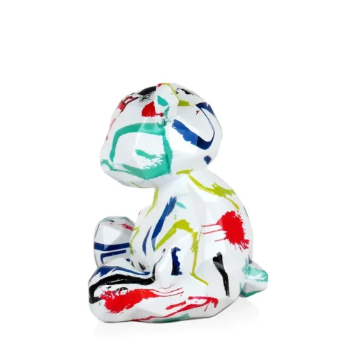 Polygon Bear 20cm Abstract Resin Indoor Sculpture