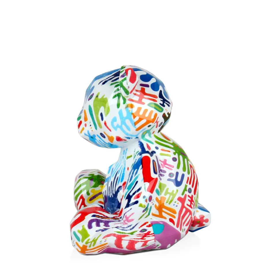 Polygon Bear 20cm Inca Art Resin Indoor Sculpture