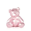 Polygon Bear 20cm Pink Resin Indoor Sculpture