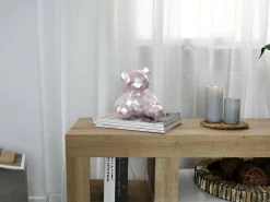 Polygon Bear 20cm Pink Resin Indoor Sculpture