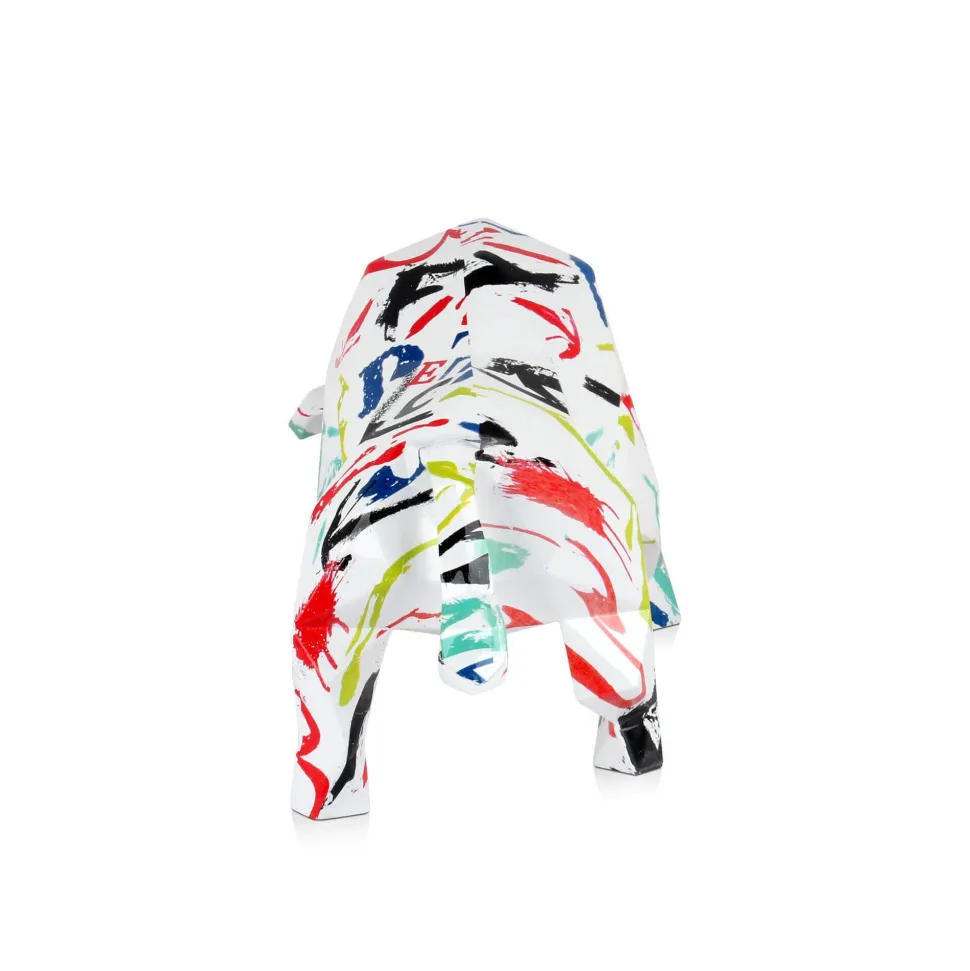 Polygon Bull 25cm Abstract Resin Indoor Sculpture