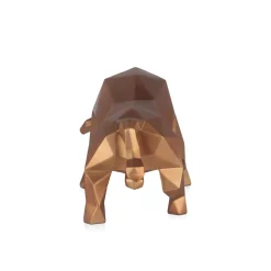 Polygon Bull 25cm Bronze Resin Indoor Sculpture