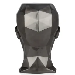 Polygon Female Head 55cm Anthracite Side Table Sculpture