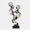 Polygon Fusion 104cm Silver Metal Indoor Sculpture