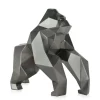 Polygon Gorilla 44cm Anthracite Resin Indoor Sculpture