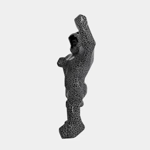 Polygon Gorilla 50cm Lava Resin Indoor Sculpture