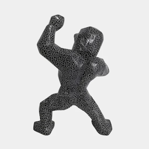 Polygon Gorilla 50cm Lava Resin Indoor Sculpture
