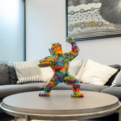 Polygon Gorilla 50cm Pop Art Resin Indoor Sculpture