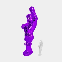 Polygon Gorilla 135cm Purple Resin Indoor Sculpture