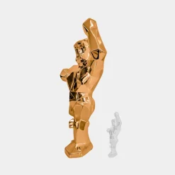 Polygon Gorilla 135cm Rose Gold Resin Indoor Sculpture