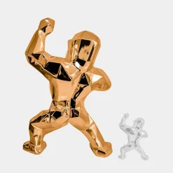 Polygon Gorilla 135cm Rose Gold Resin Indoor Sculpture