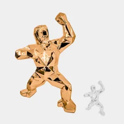 Polygon Gorilla 135cm Rose Gold Resin Indoor Sculpture