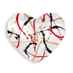 Polygon Love 26cm Multicolour Resin Wall Sculpture