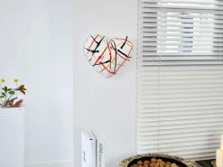 Polygon Love 26cm Multicolour Resin Wall Sculpture
