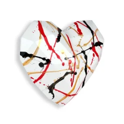 Polygon Love 26cm Multicolour Resin Wall Sculpture