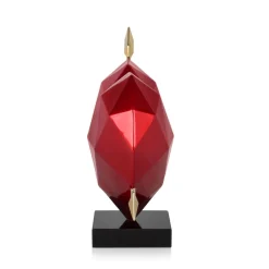 Polygon Love 36cm Red Resin Indoor Sculpture