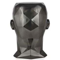Polygon Male Head 55cm Anthracite Side Table Sculpture