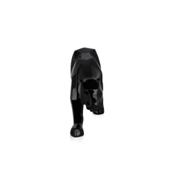Polygon Panther 14cm Black Resin Indoor Sculpture
