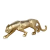 Polygon Panther 14cm Gold Resin Indoor Sculpture