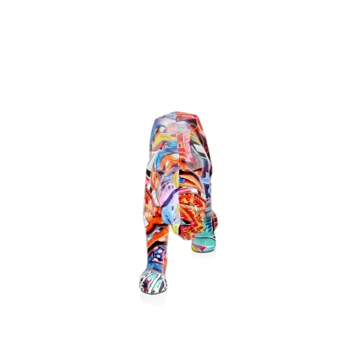 Polygon Panther 14cm Graffiti Resin Indoor Sculpture